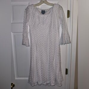 Elegant White Lace Dress